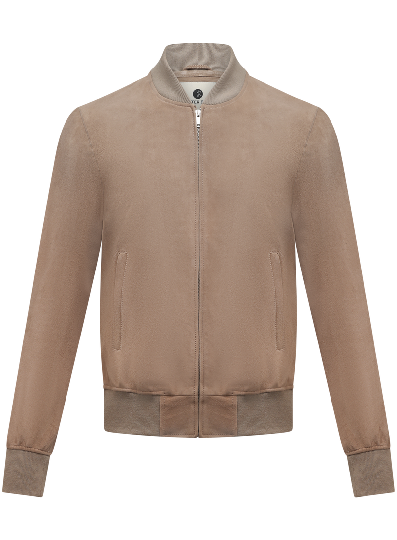 Bomberjacke aus Wildleder