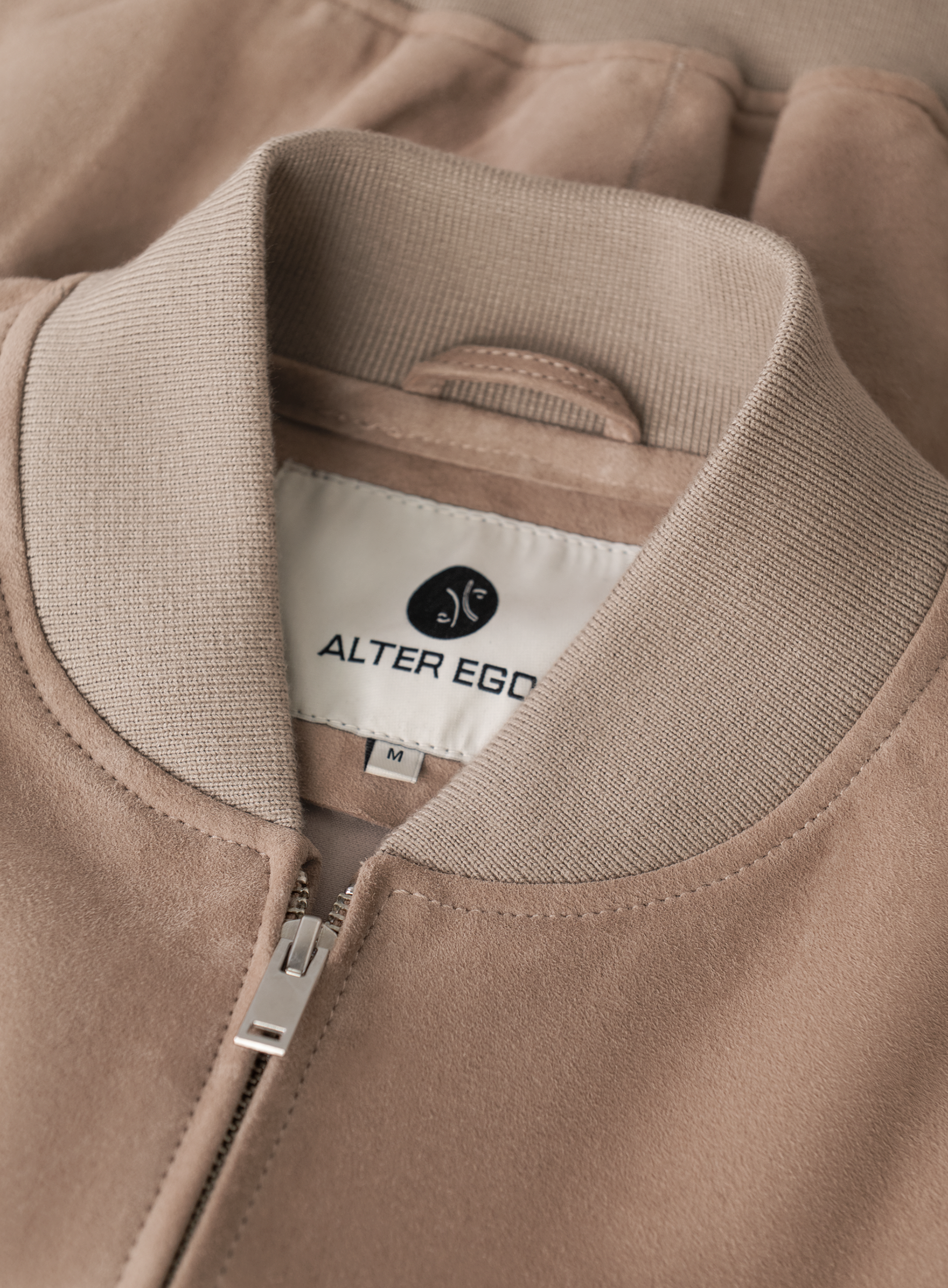 Bomberjack van suède | FULL_WIDTH | Beige
