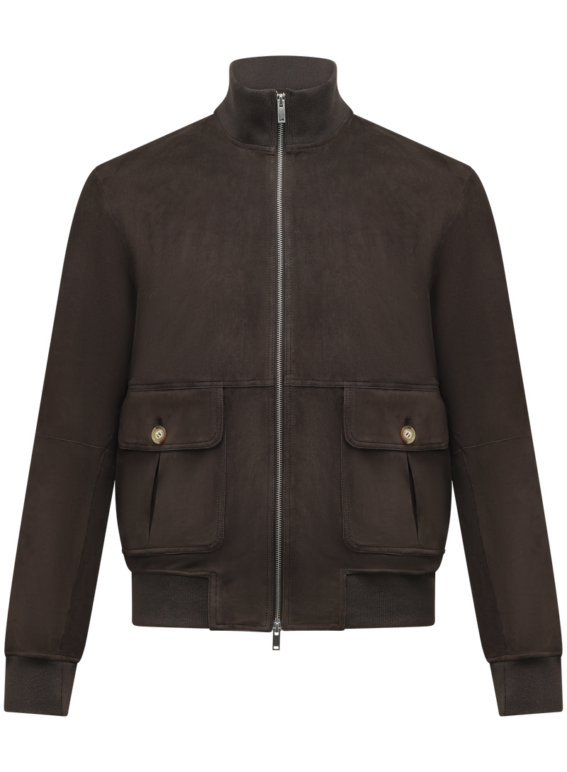 Wool bomber jacket