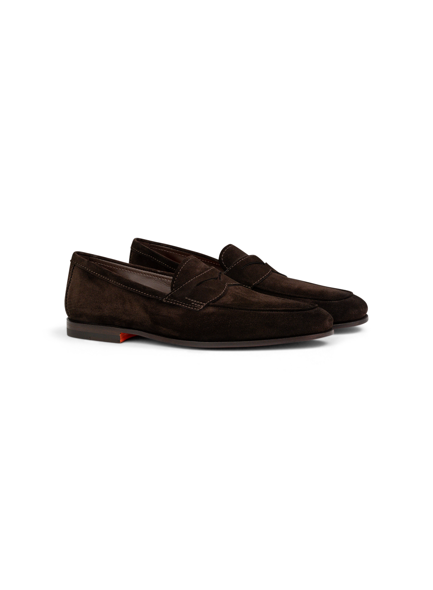 Penny loafers van suède | D.Bruin