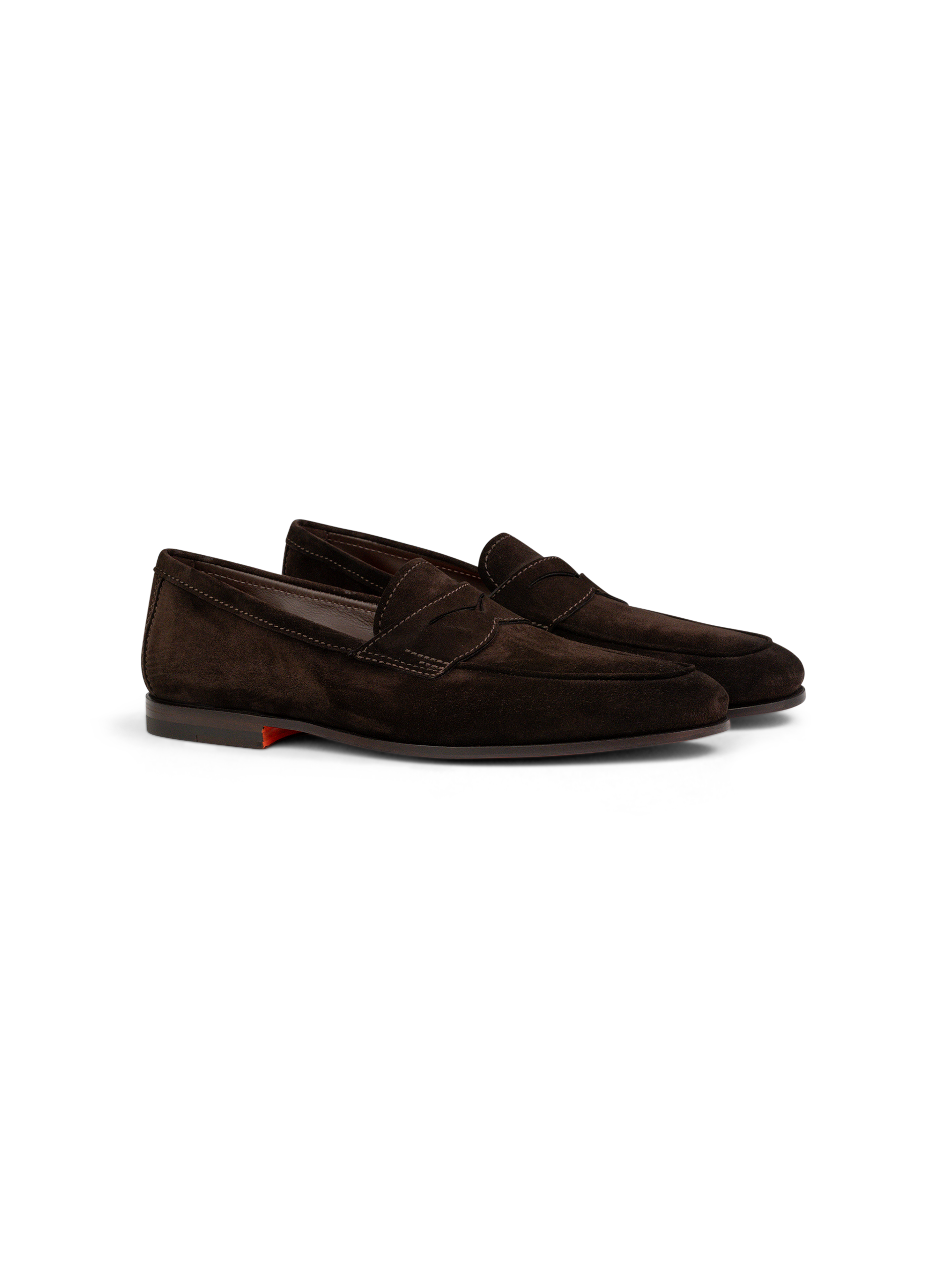 Penny loafers van suède | D.Bruin