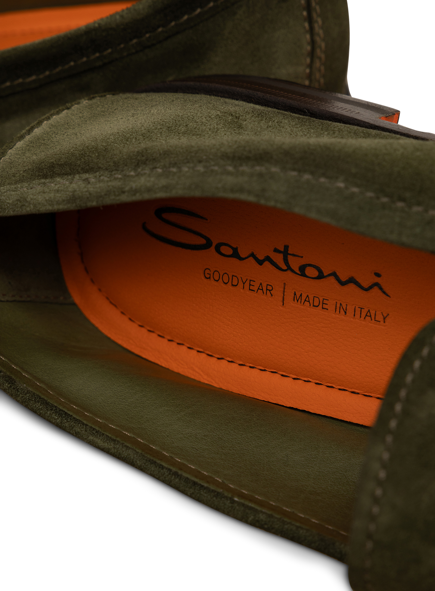 Penny loafers van suède | Groen