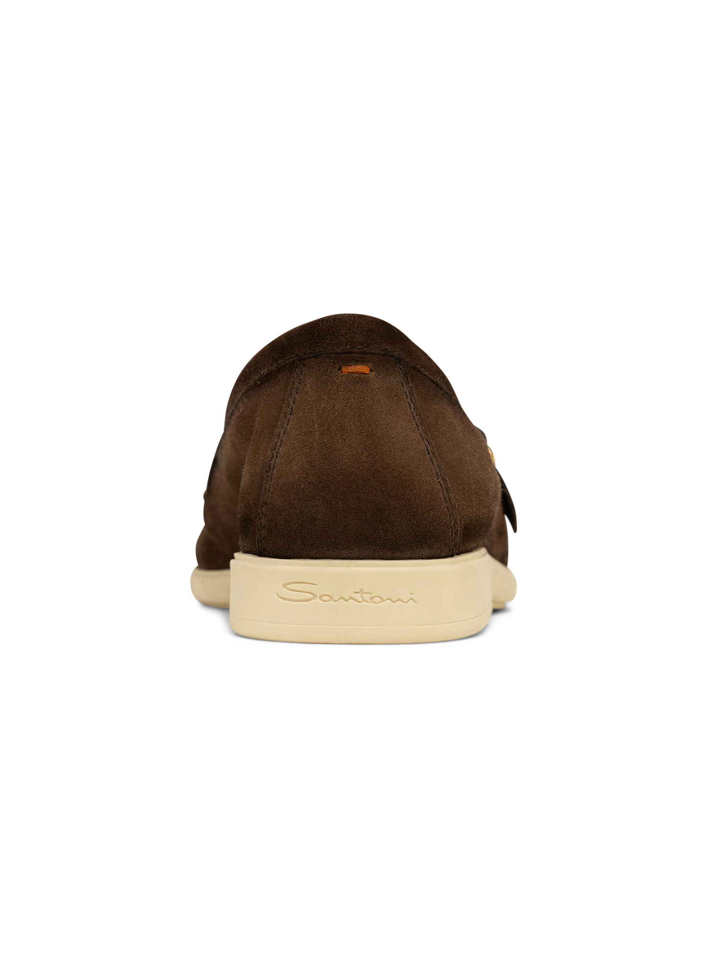 Suède dubbele gesp instapper | Bruin