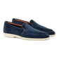 Suède instappers | BLUE NAVY