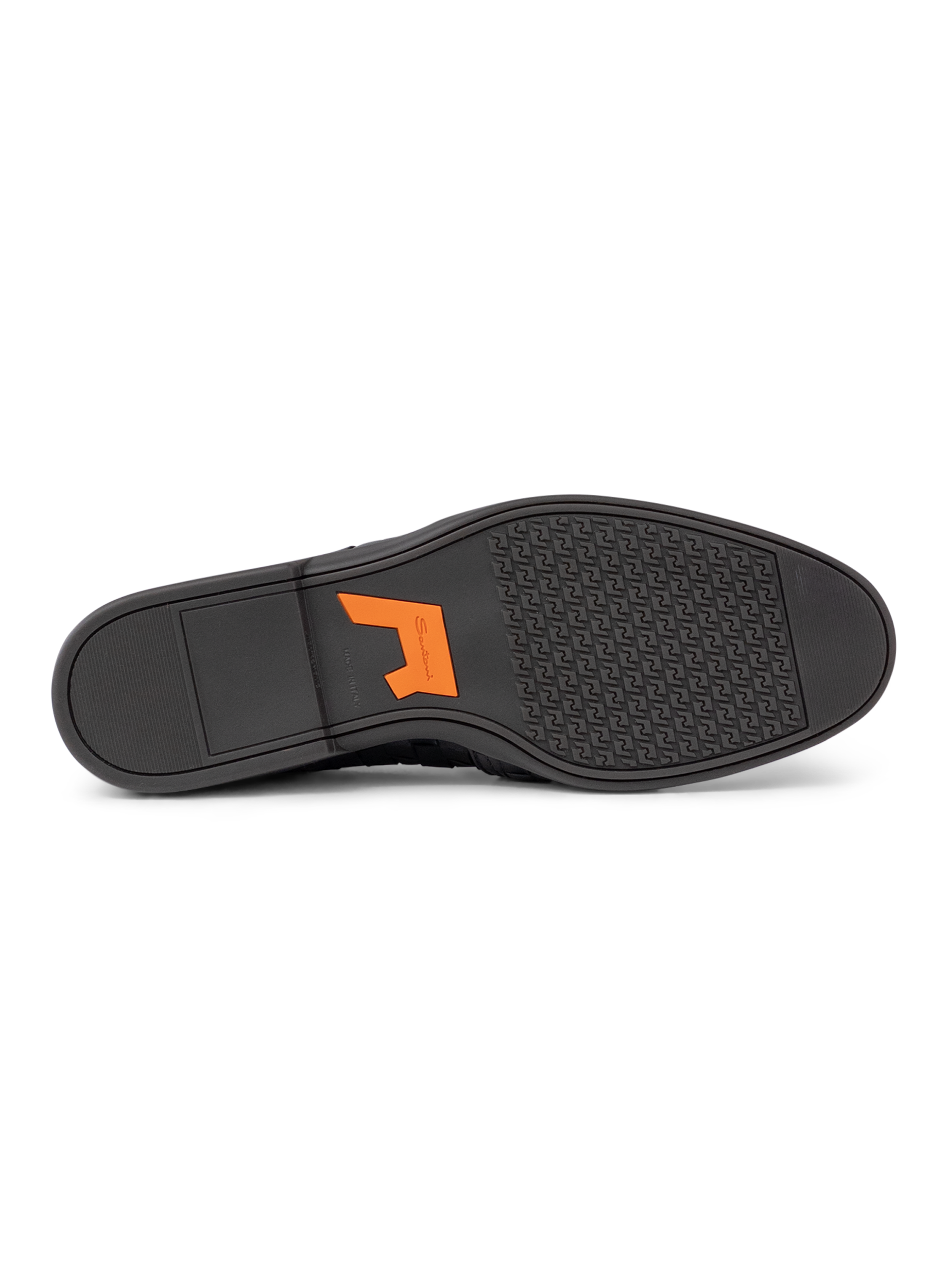 Gewoven loafers van leer | Zwart