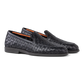 Gewoven loafers van leer | Zwart