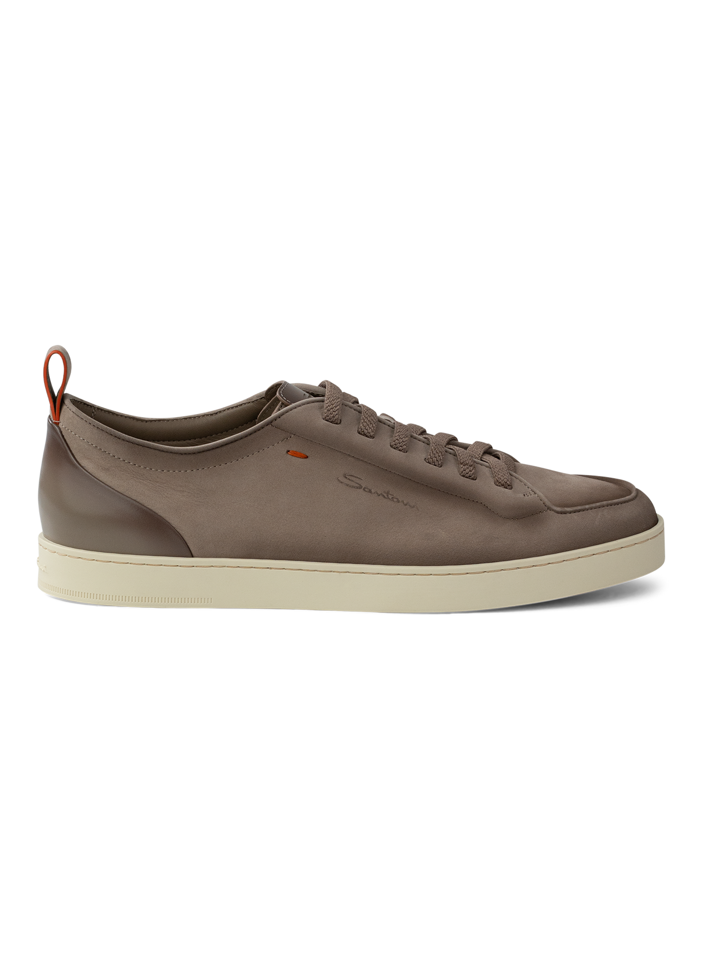 Sneakers van leer | TAUPE