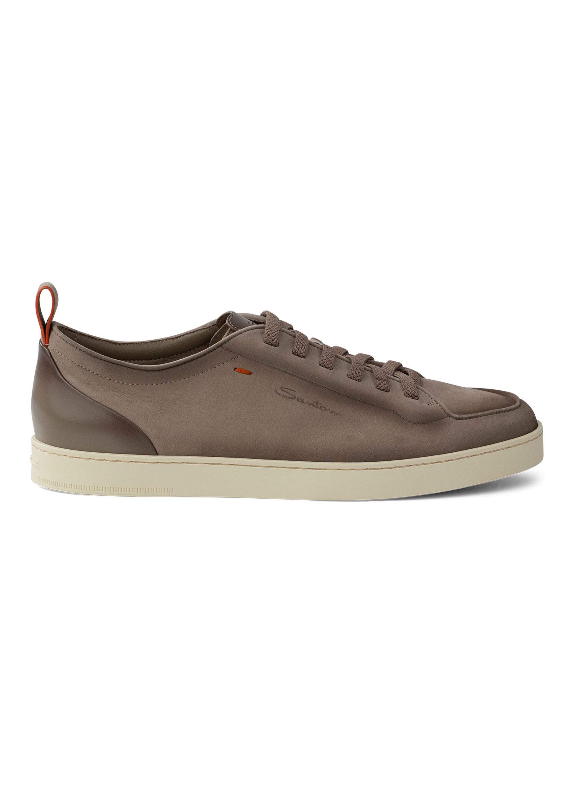 Sneakers van leer | TAUPE