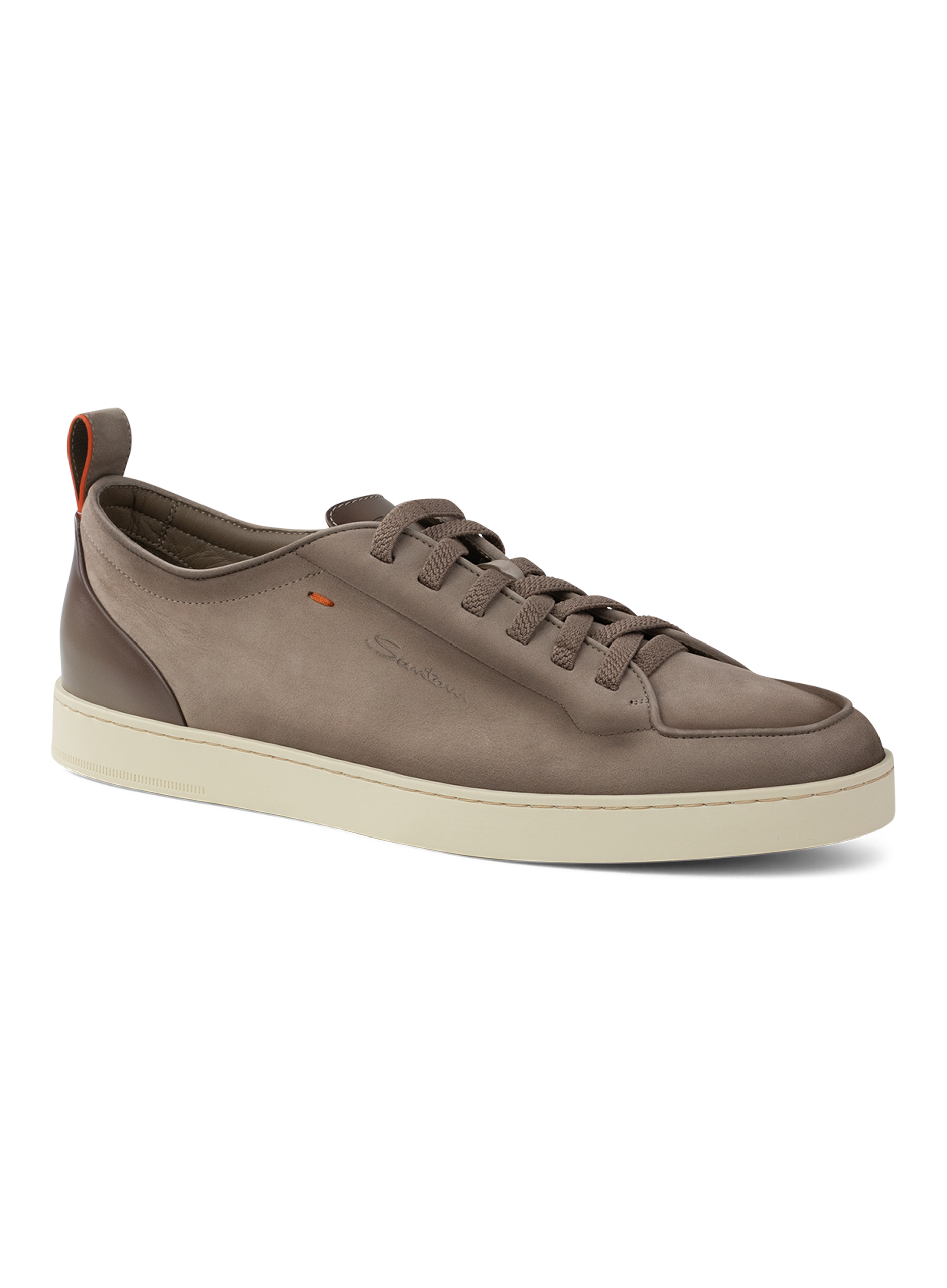 Sneakers van leer | TAUPE