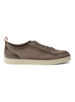 Sneakers van leer | TAUPE