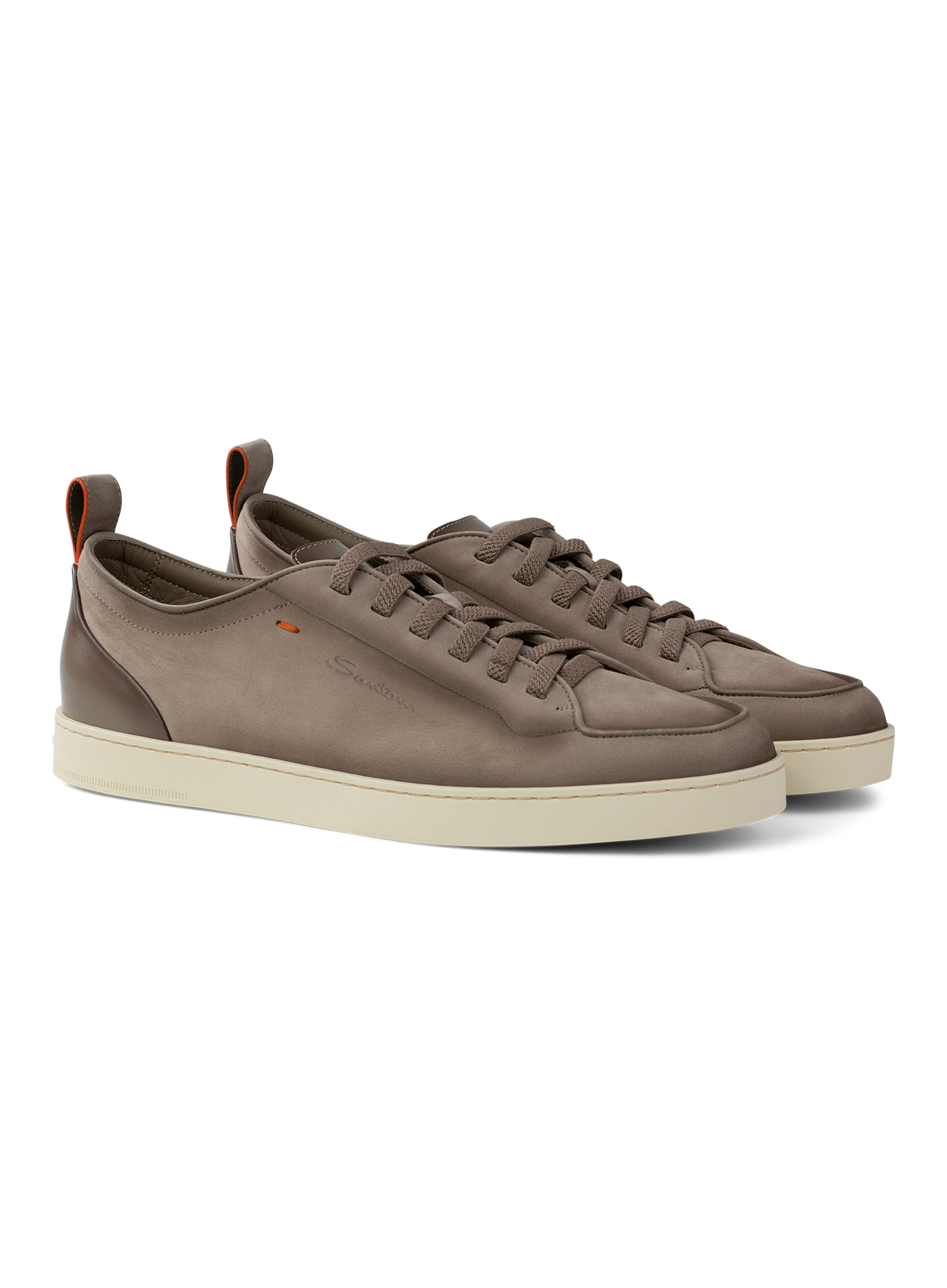 Sneakers van leer | TAUPE