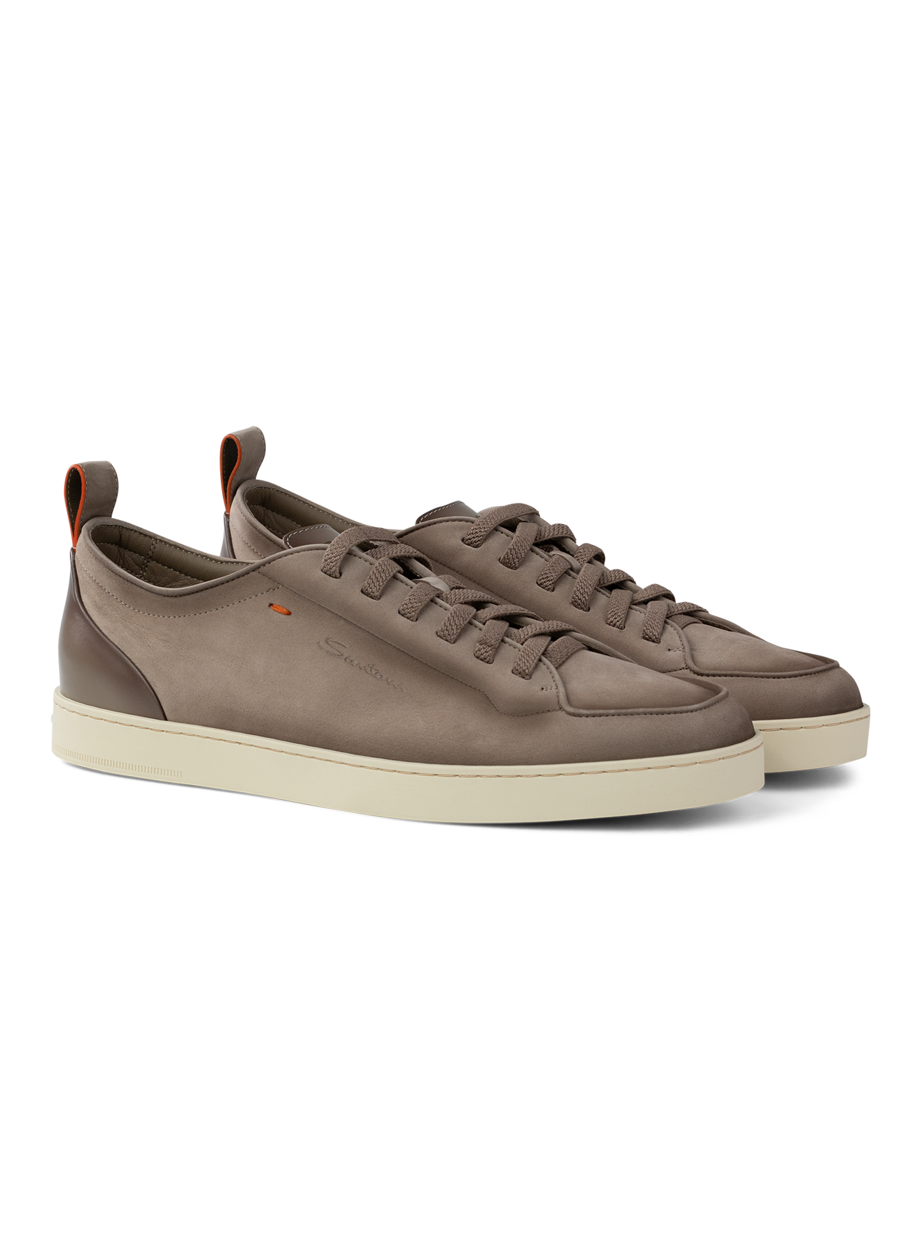 Sneakers van leer | TAUPE