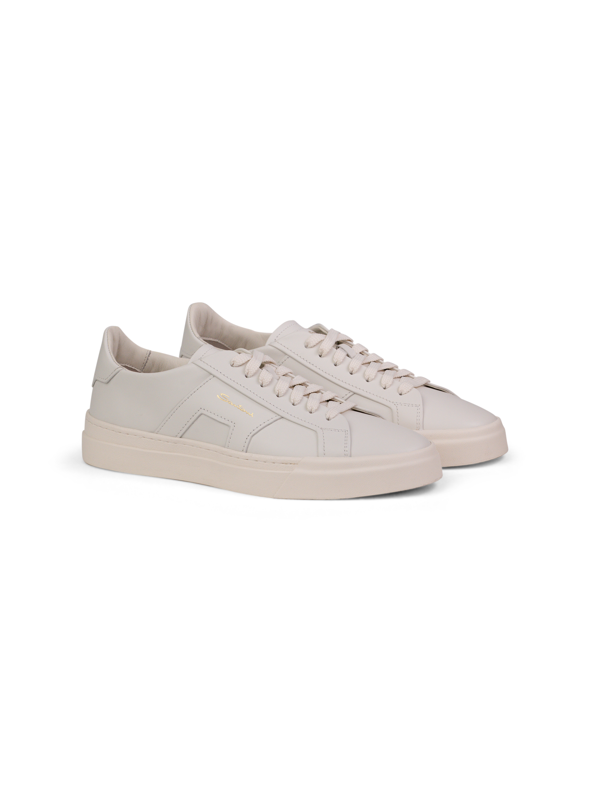 Clean icon sneakers van leer | Wit