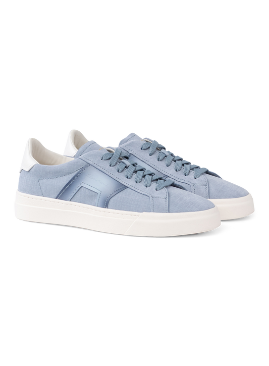Double Buckle sneakers made of leather