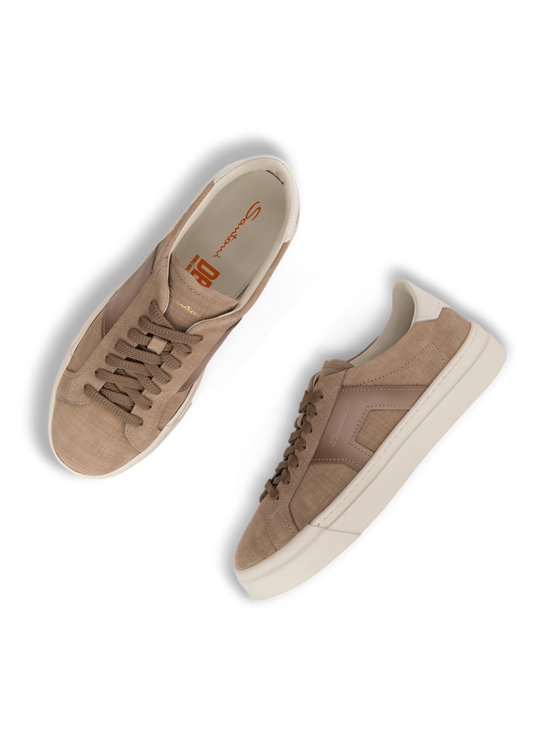Sneakers van leer | TAUPE