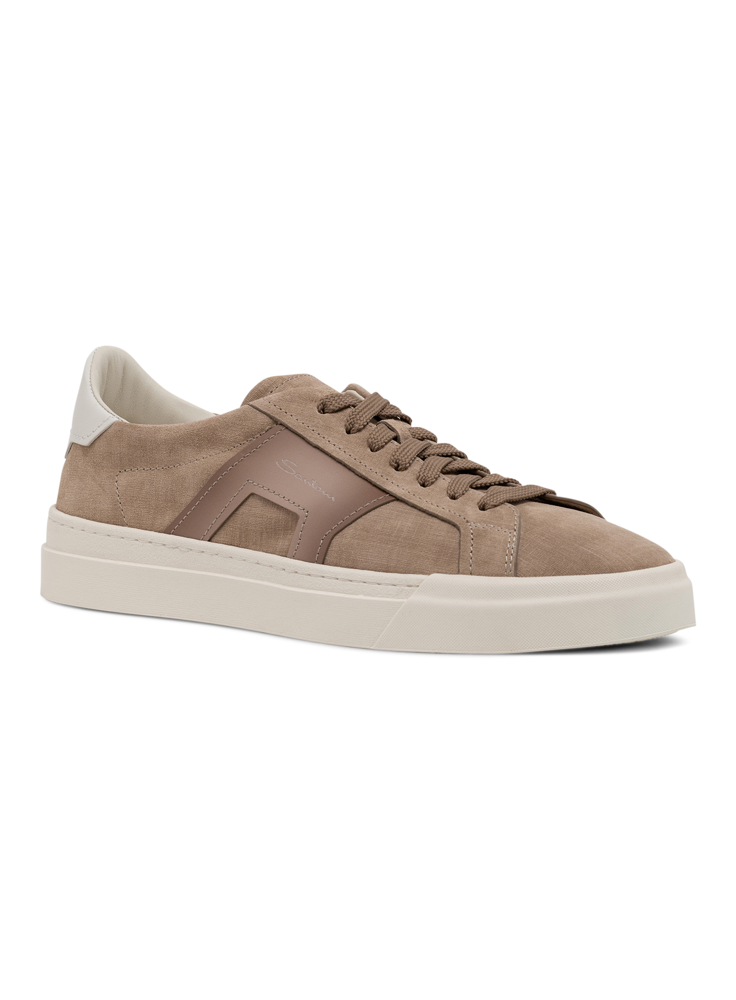 Sneakers van leer | TAUPE