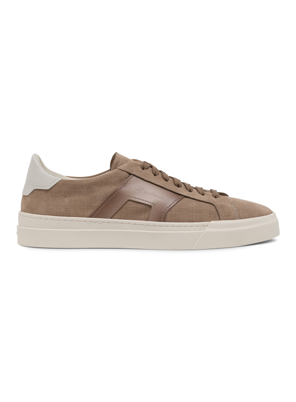 Sneakers van leer | TAUPE