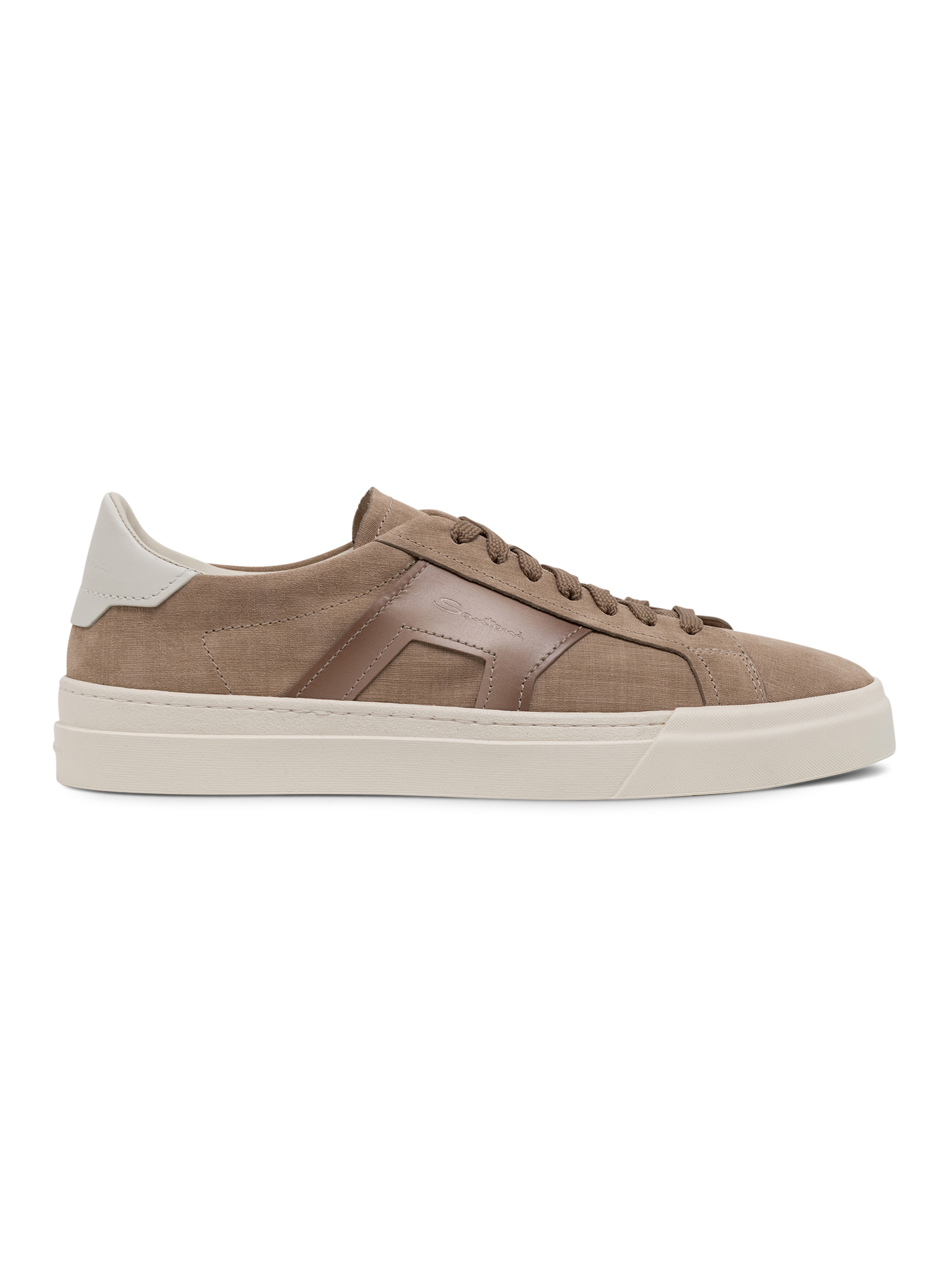Sneakers van leer | TAUPE