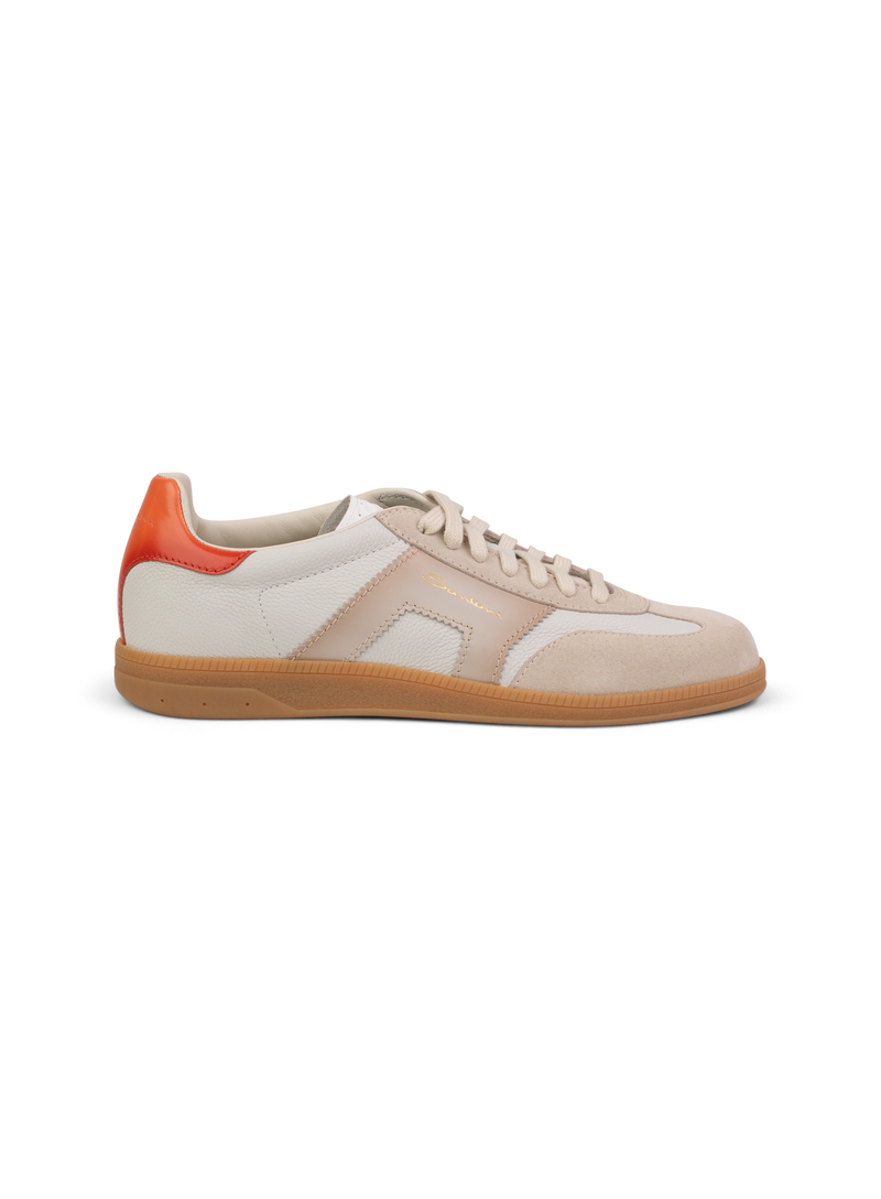 Sneakers van leer