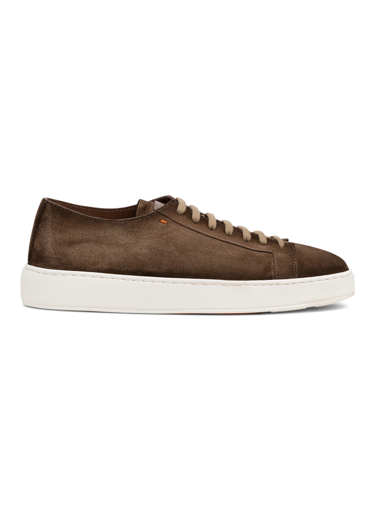 Sneakers van leer | Bruin
