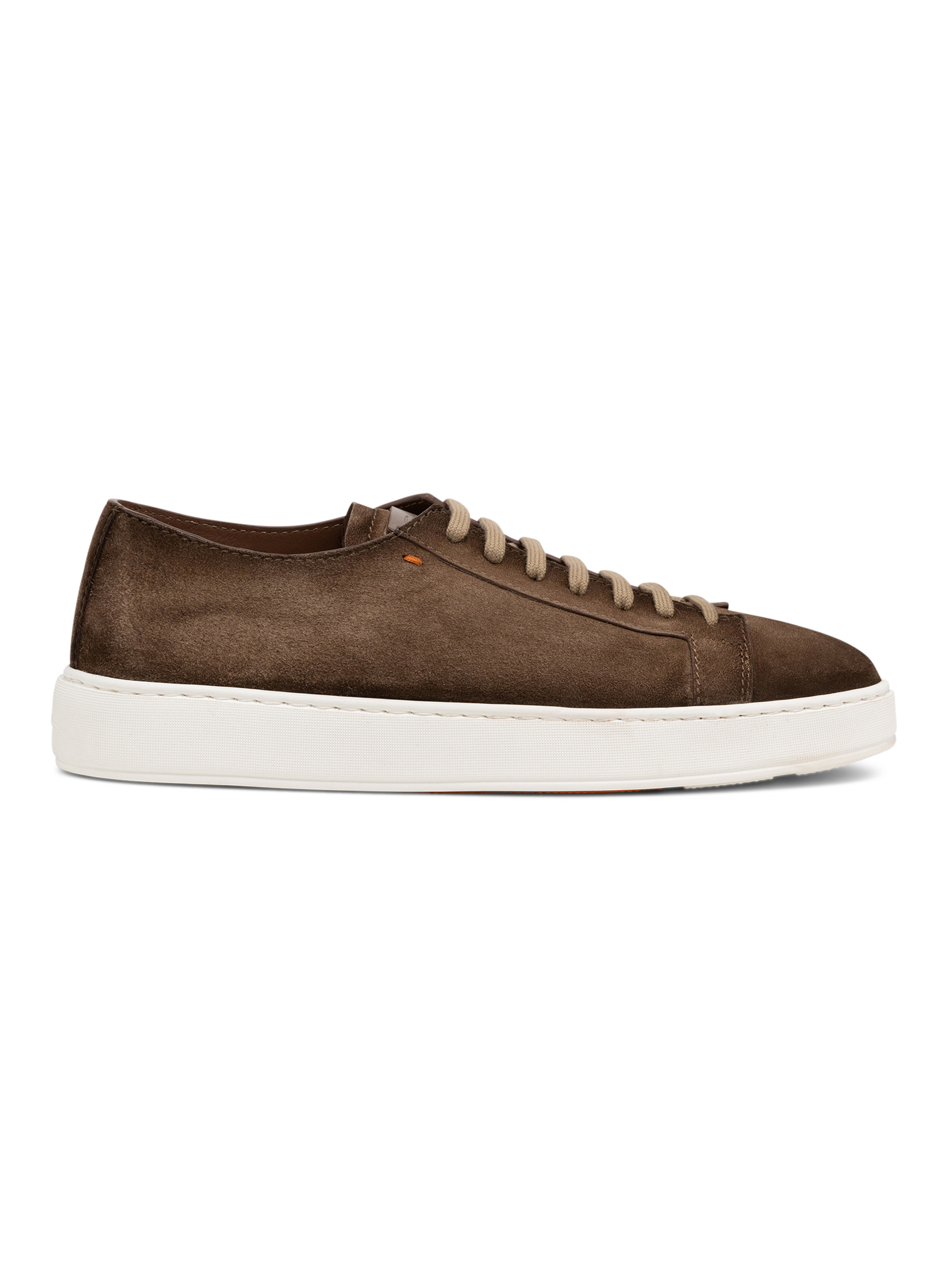 Sneakers van leer | Bruin