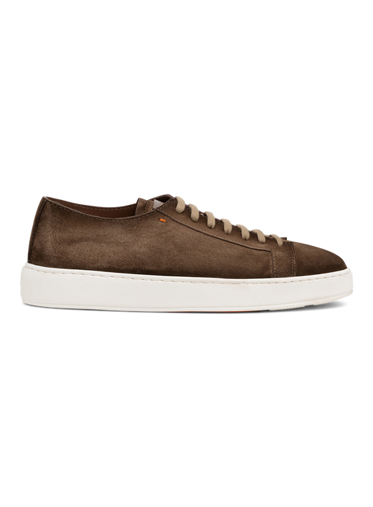 Sneakers van leer | Bruin