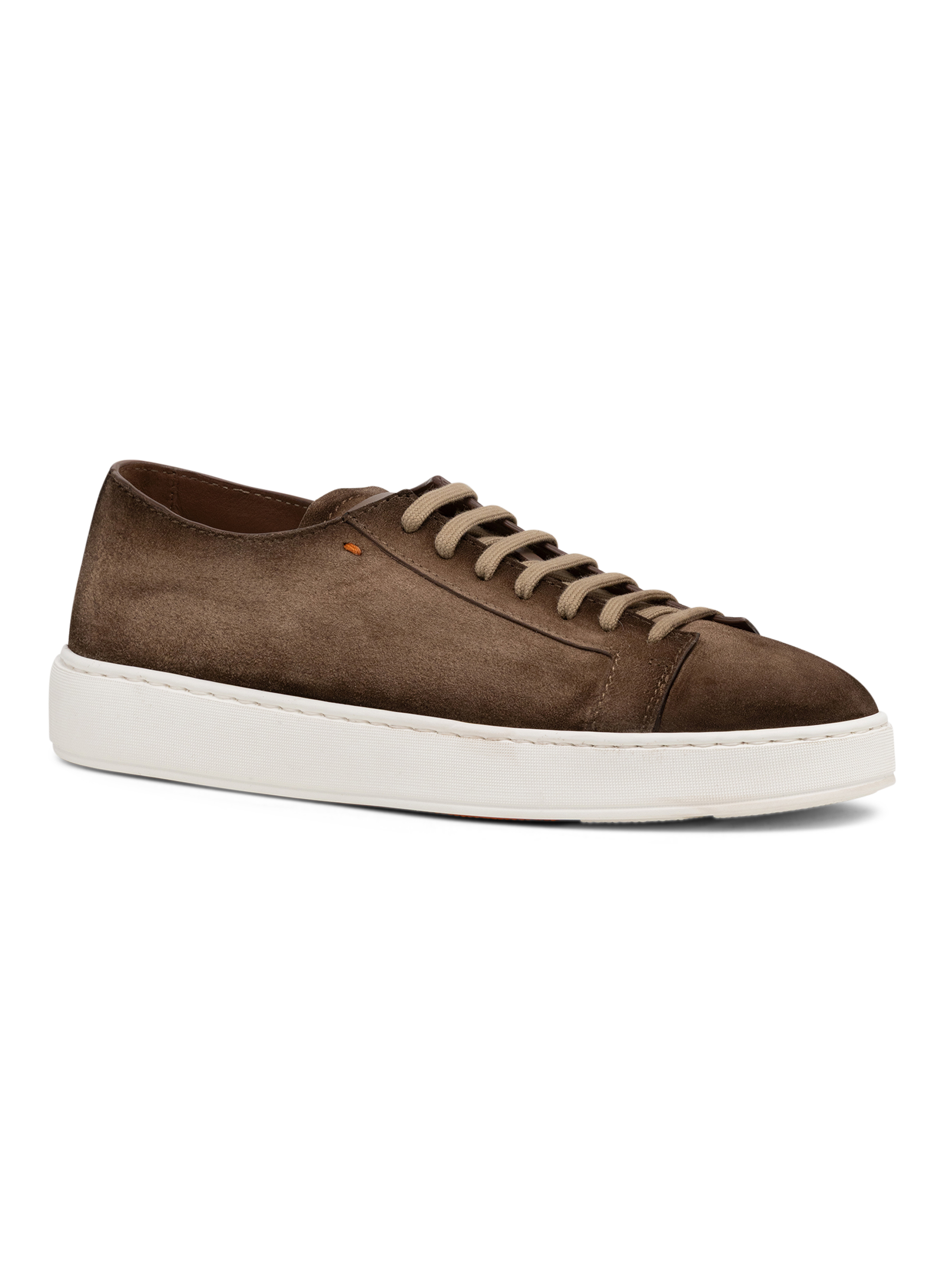 Sneakers van leer | Bruin