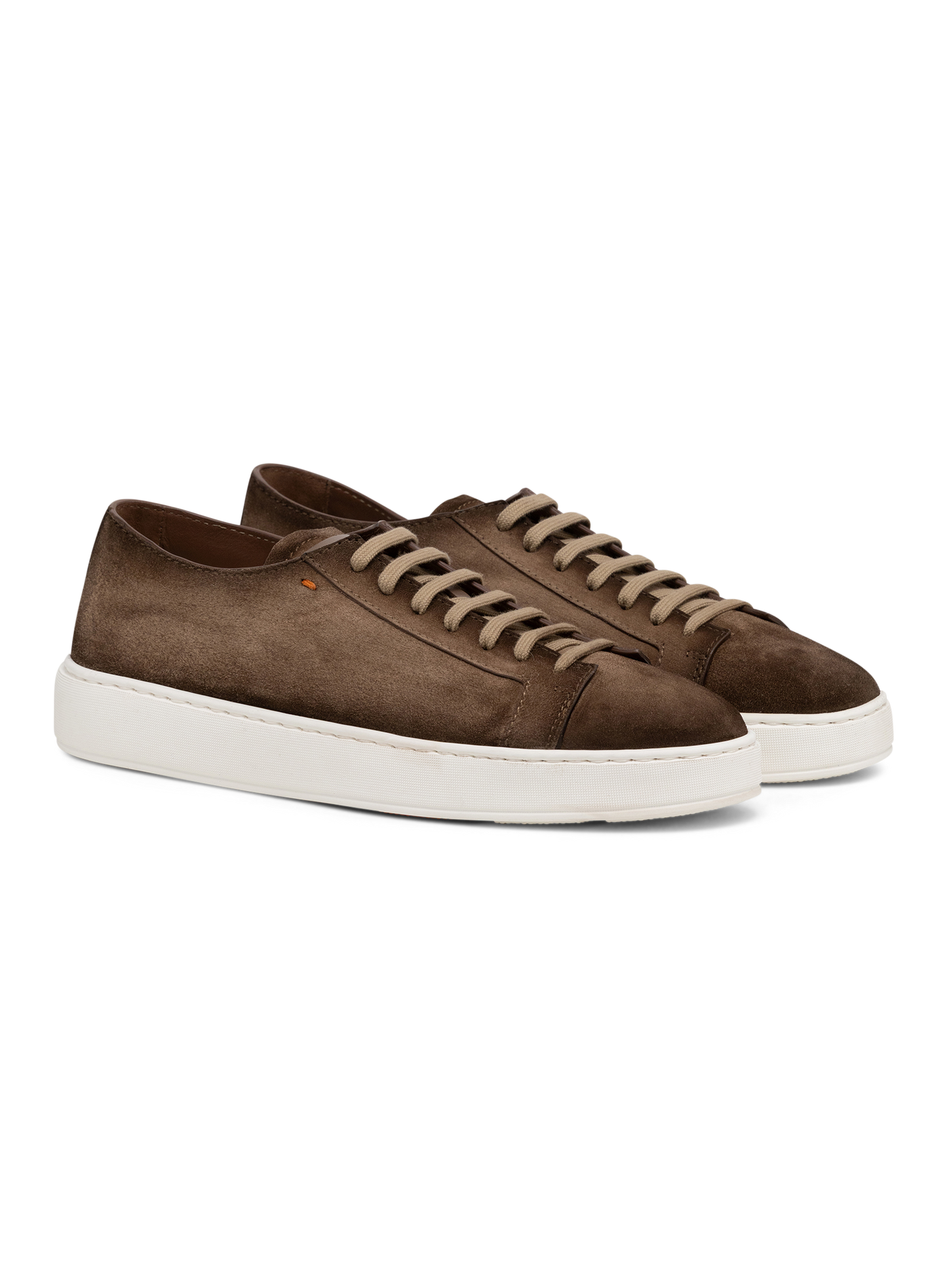 Sneakers van leer | Bruin