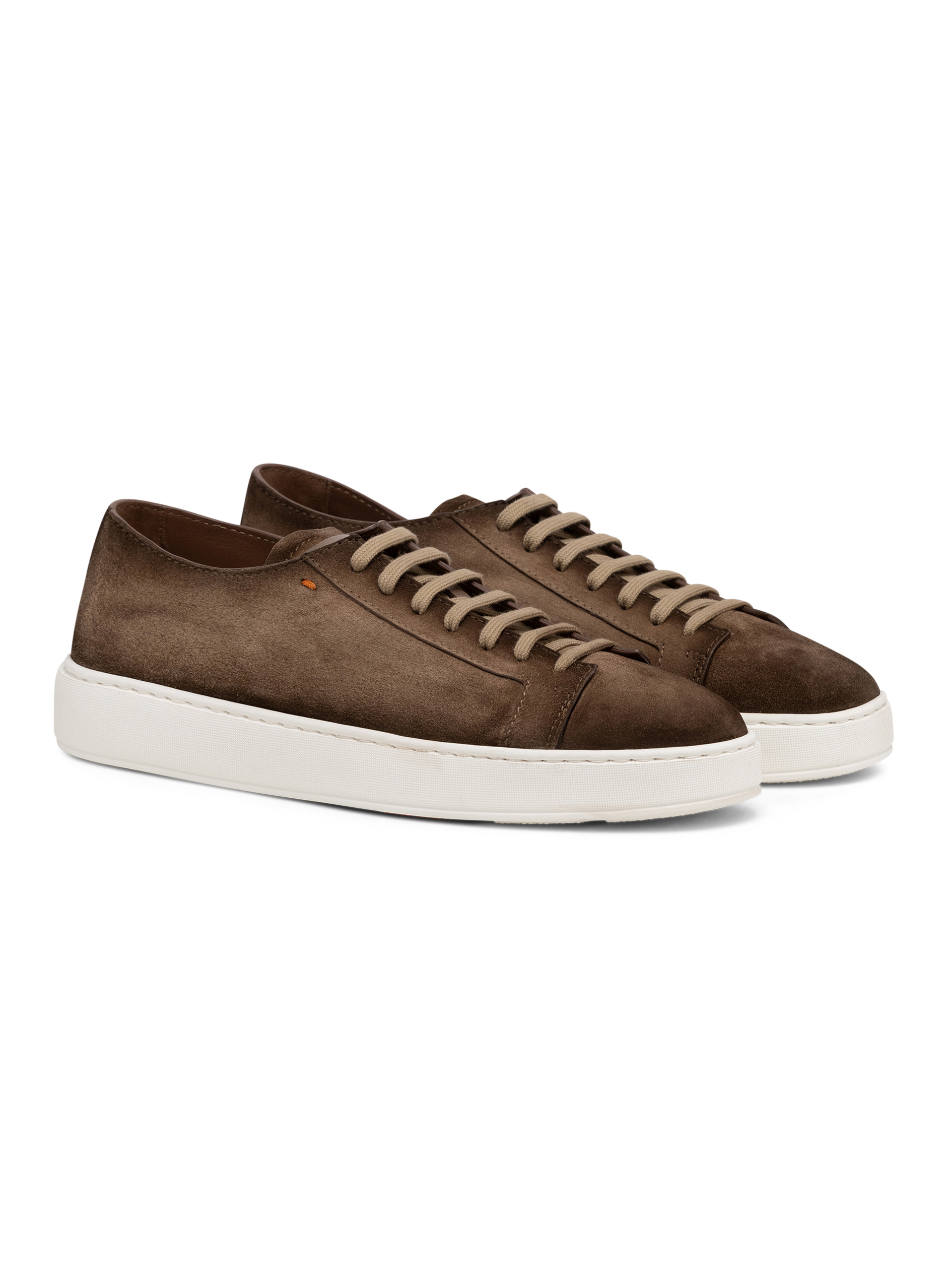 Sneakers van leer | Bruin