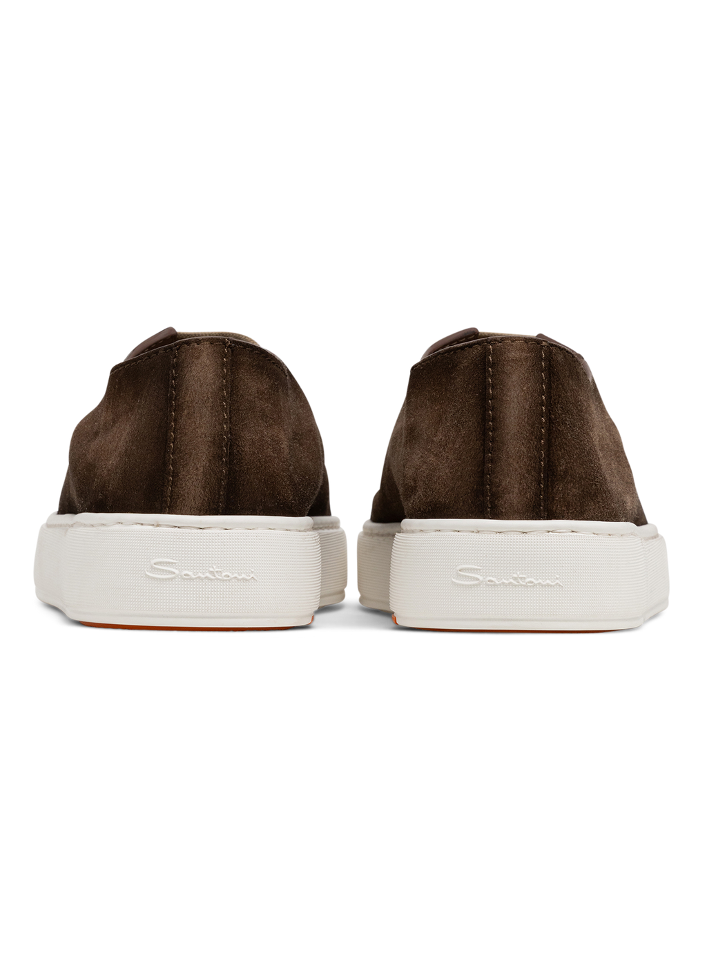 Sneakers van leer | Bruin