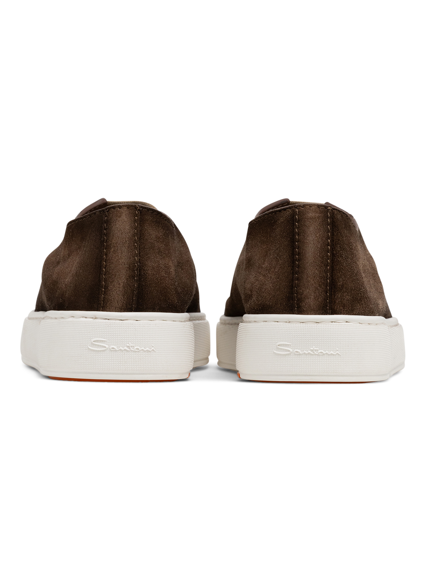 Sneakers van leer | Bruin