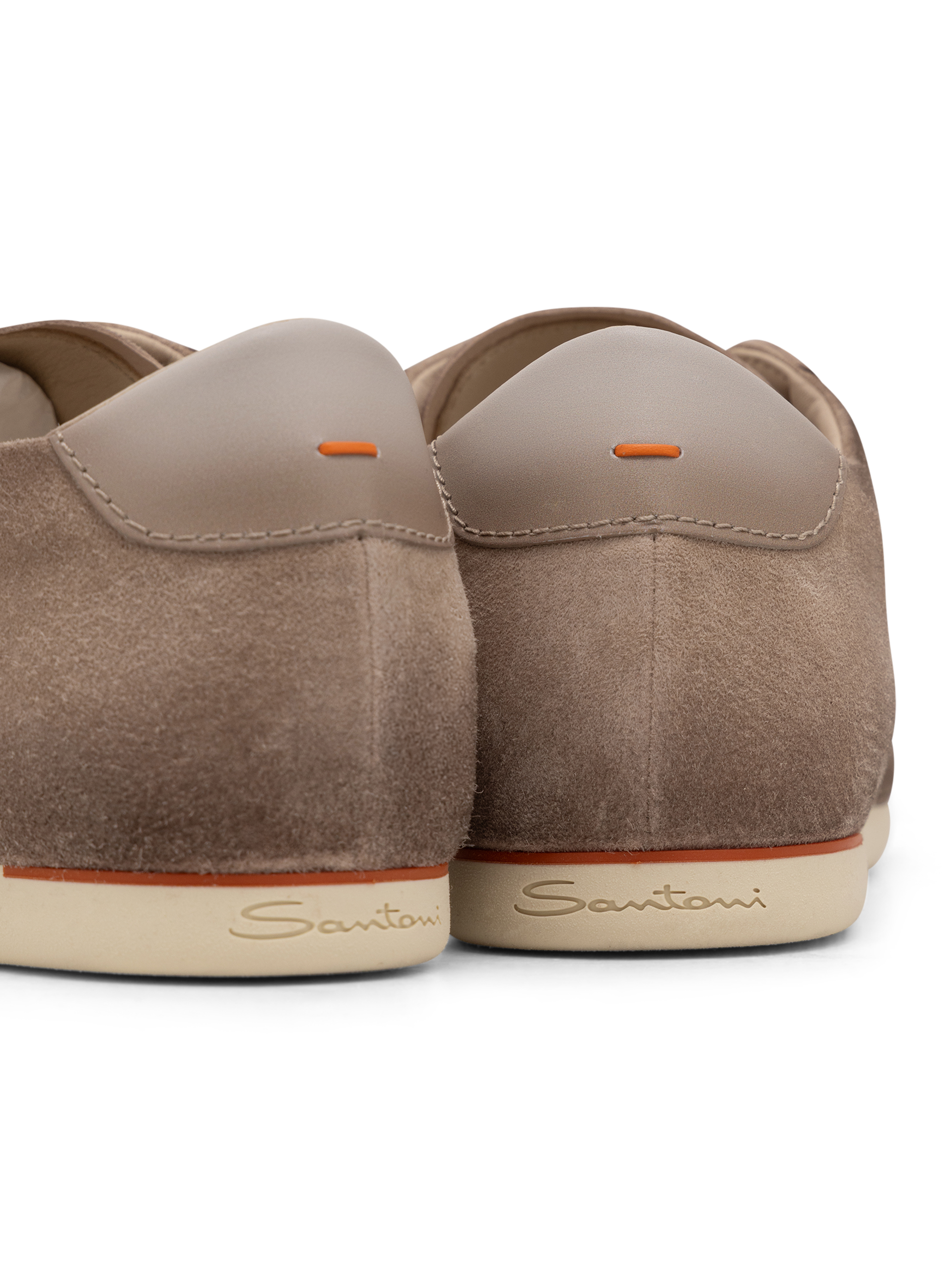 Sneakers van leer | TAUPE