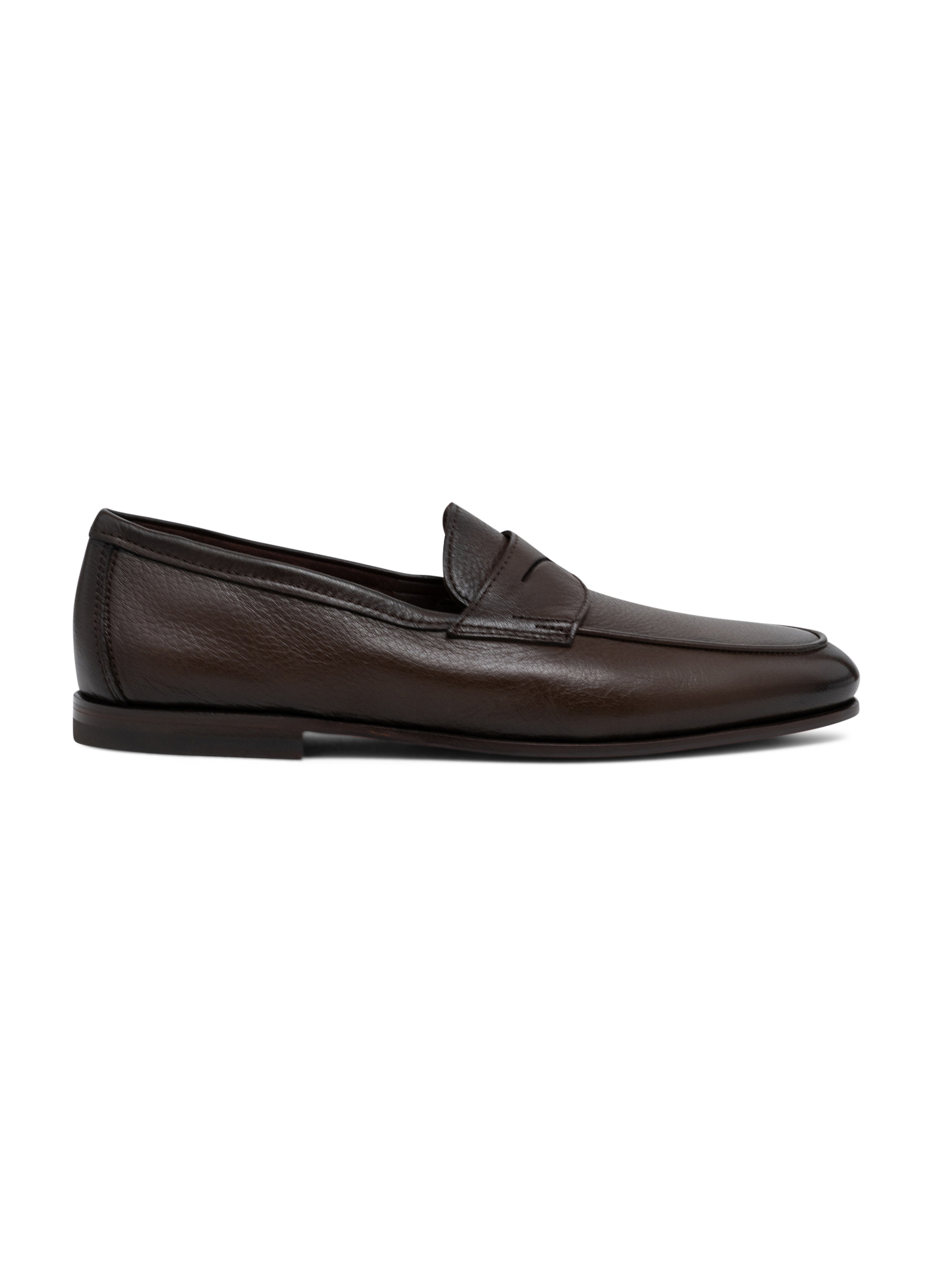 Leren penny loafers | D.Bruin