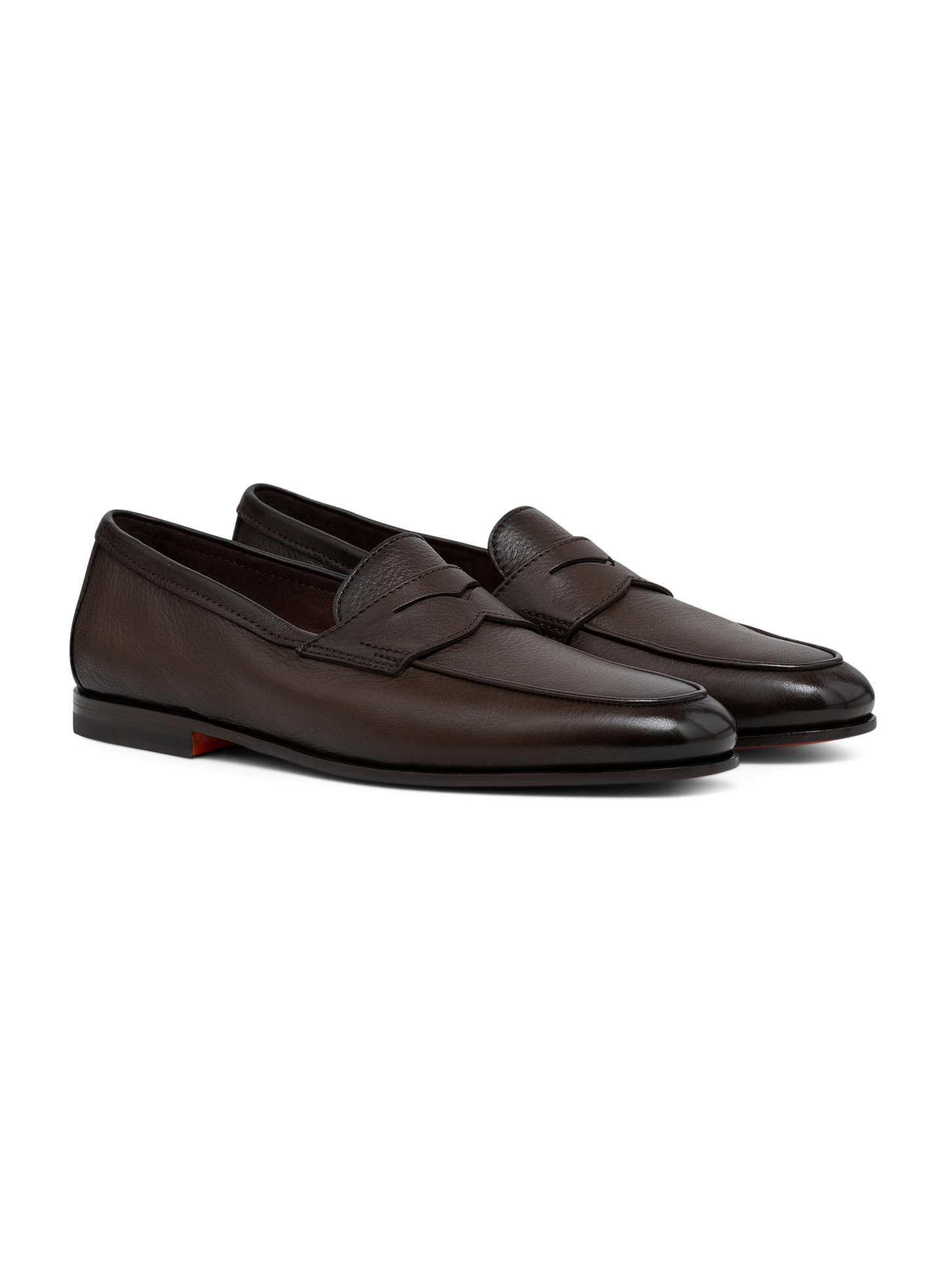 Leren penny loafers | D.Bruin