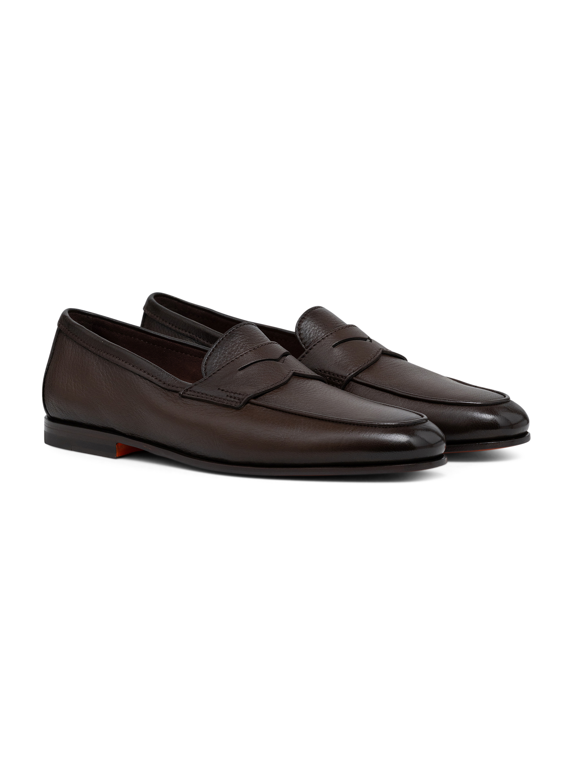 Leren penny loafers | D.Bruin