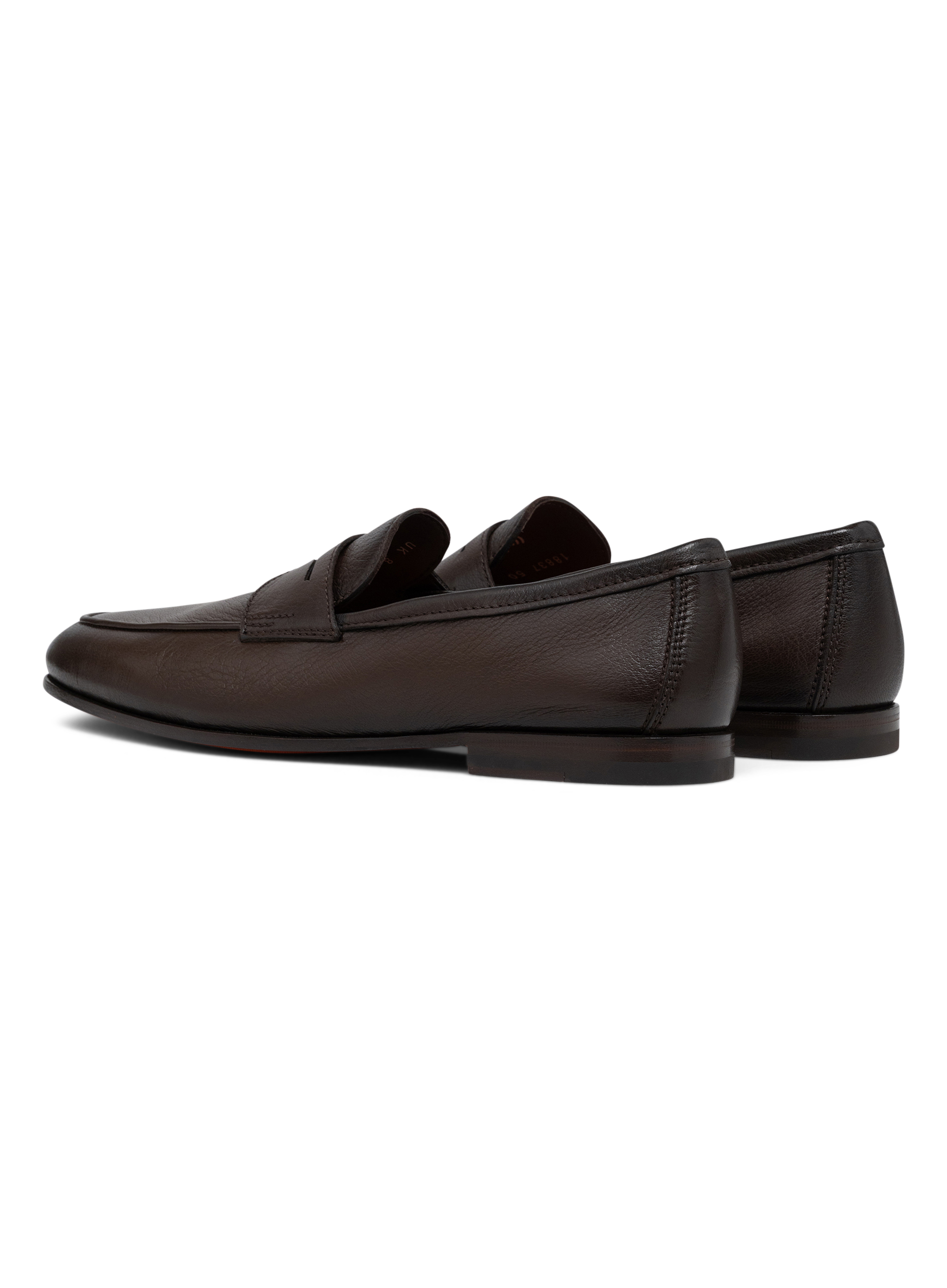 Leren penny loafers | D.Bruin
