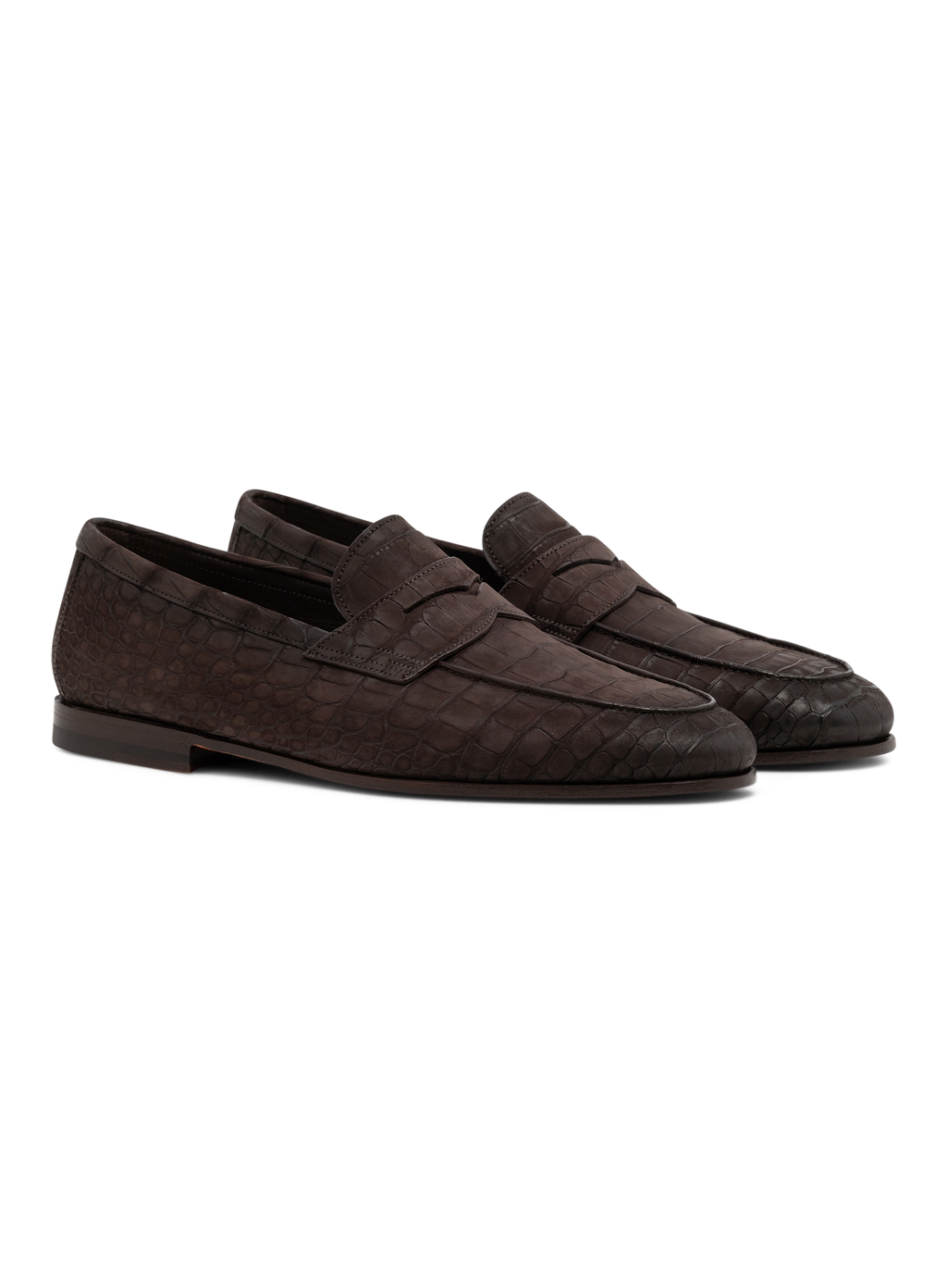 Penny loafers van krokodillenleer | D.Bruin