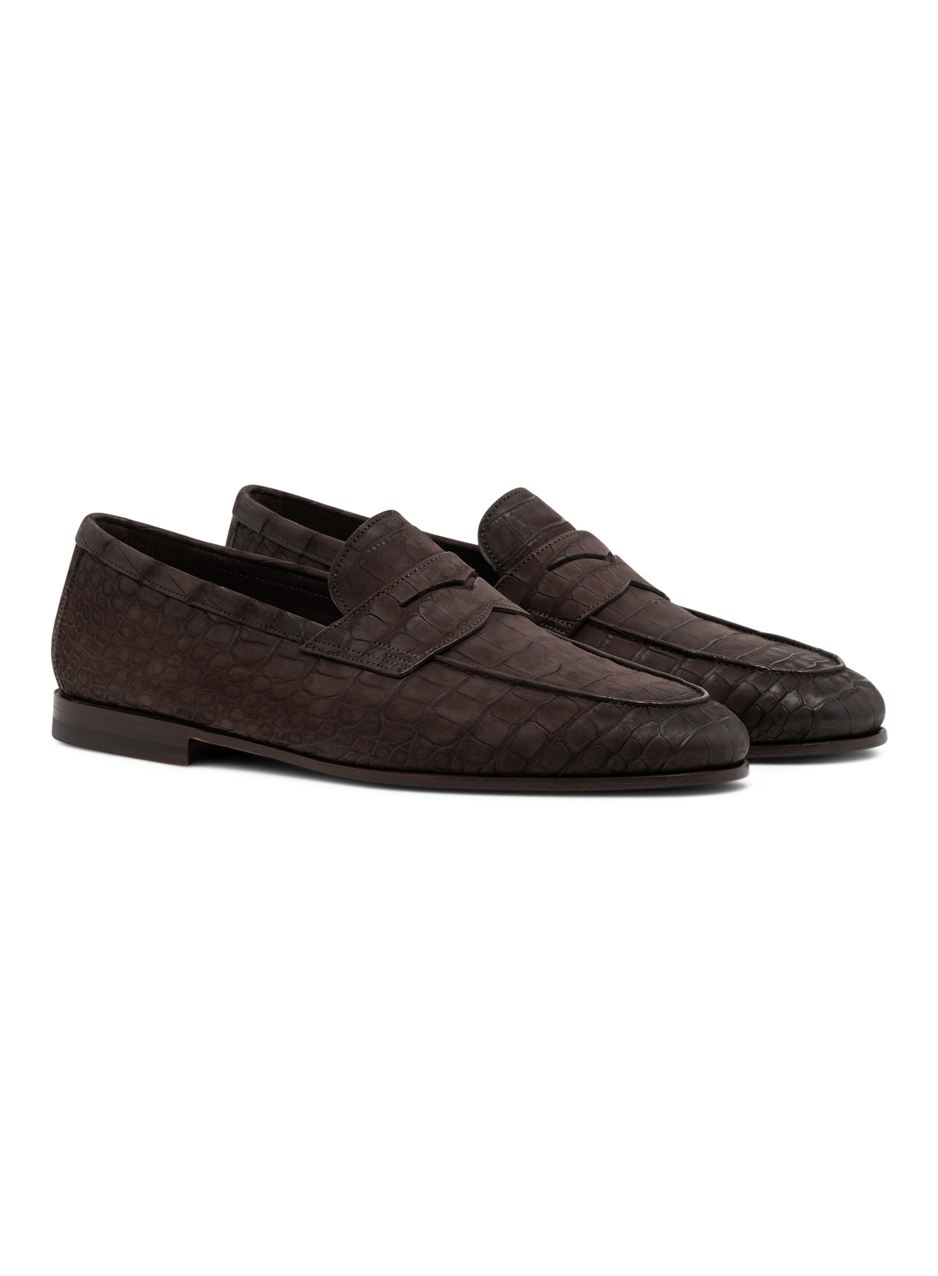 Penny loafers van krokodillenleer | D.Bruin
