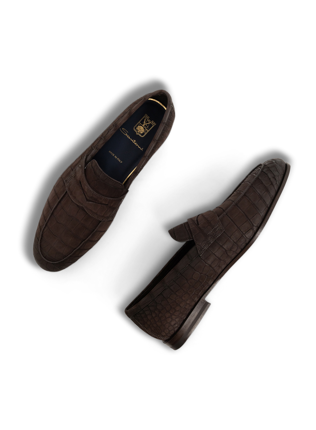 Penny loafers van krokodillenleer | D.Bruin