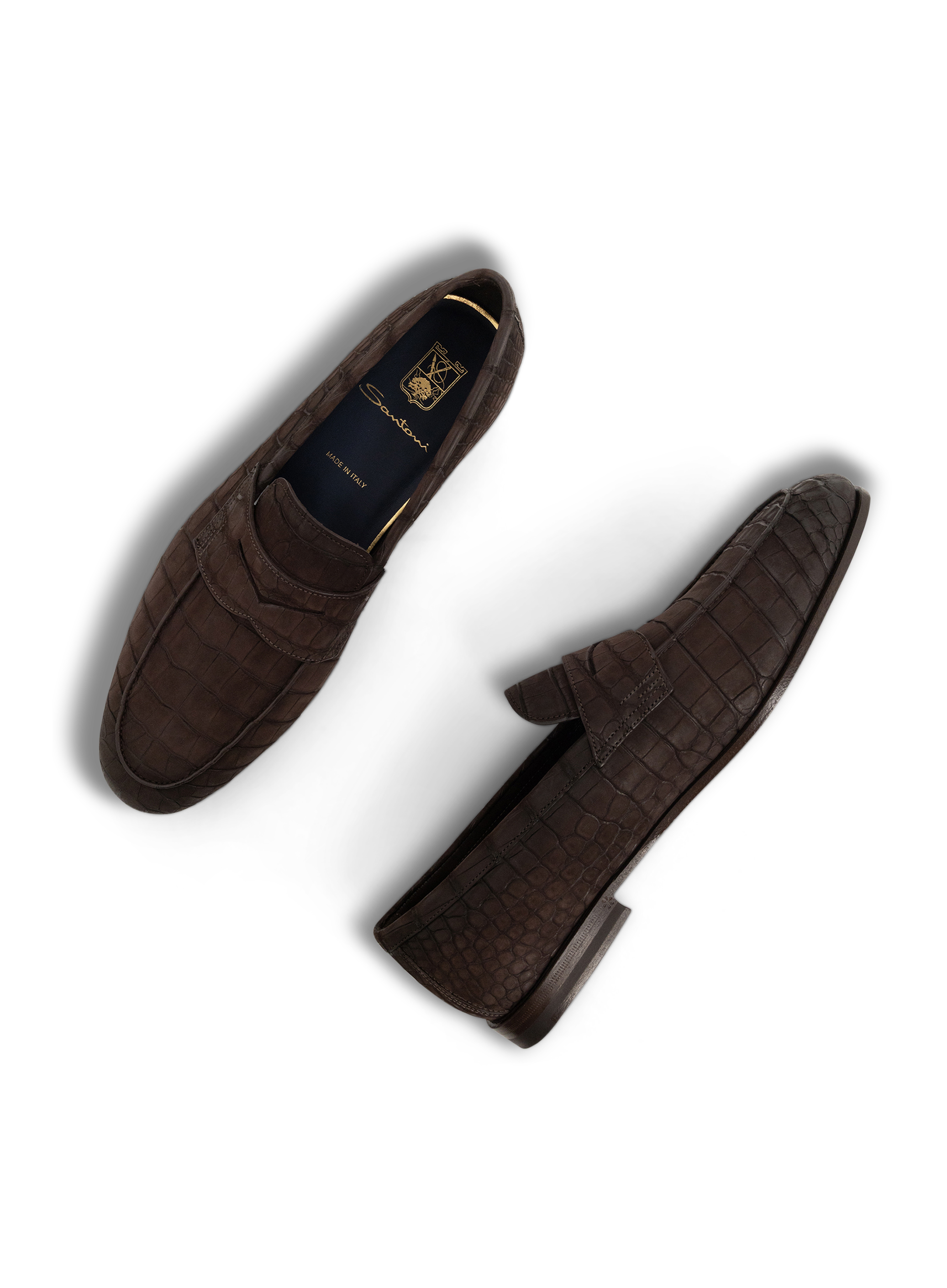 Penny loafers van krokodillenleer | D.Bruin