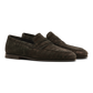 Penny loafers van krokodillenleer | Zwart