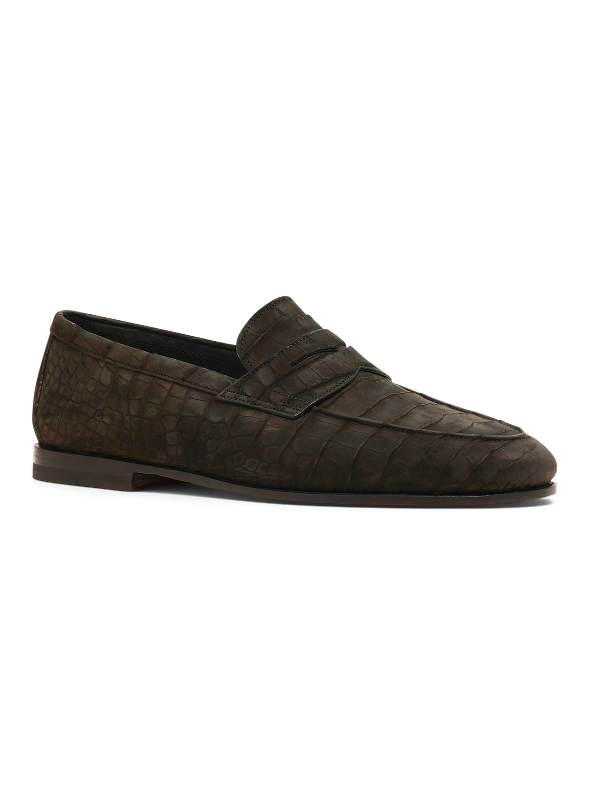 Penny loafers van krokodillenleer | D.Bruin
