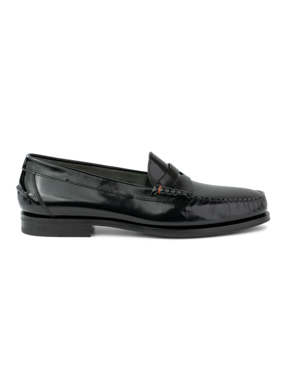 Leren penny loafers | Zwart
