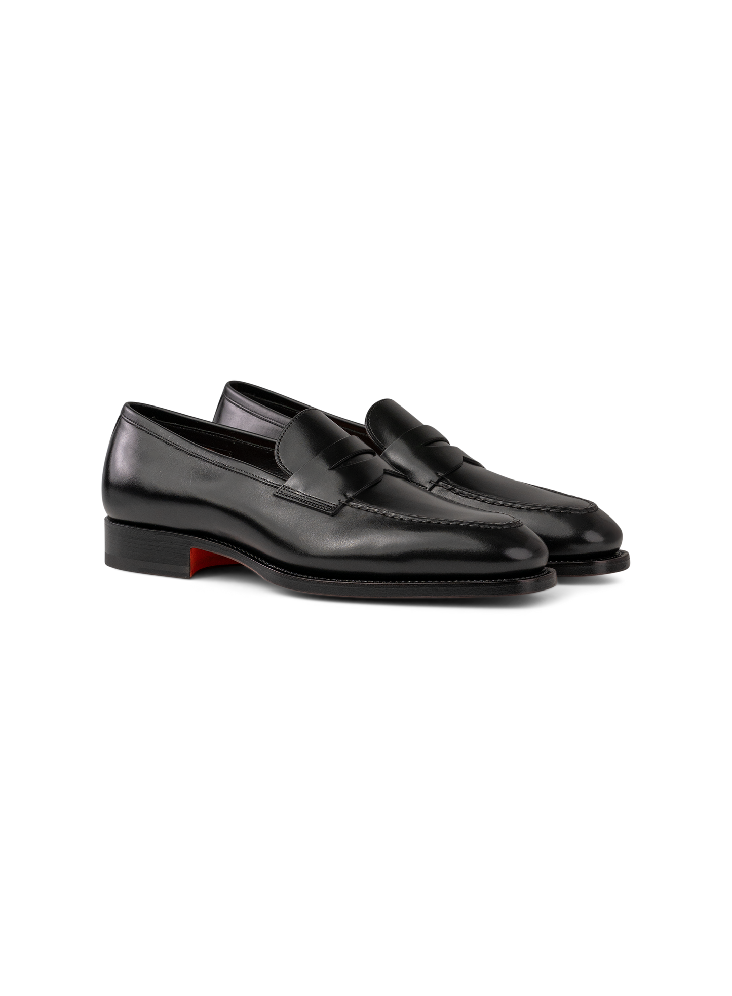 Penny loafers van leer | Zwart