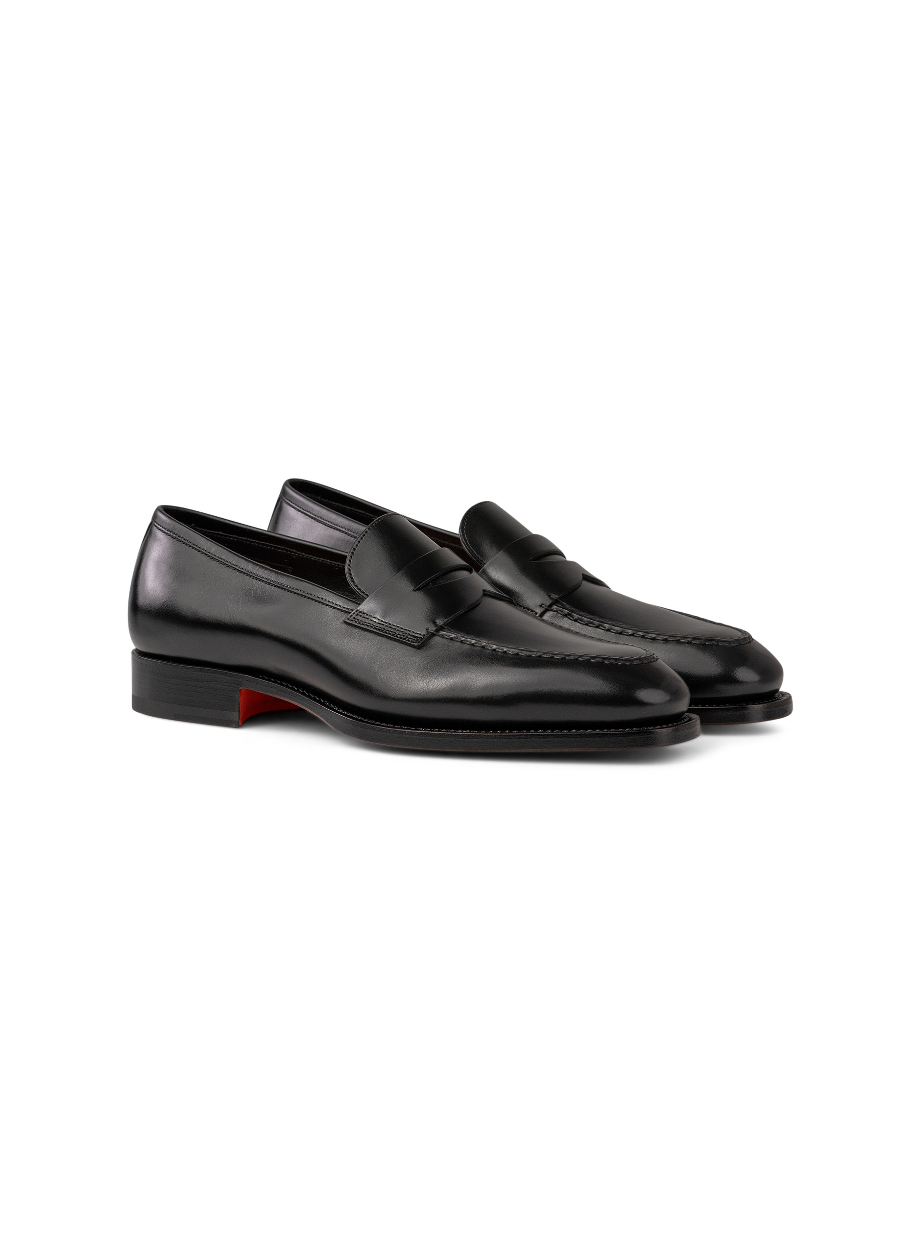 Penny loafers van leer | Zwart