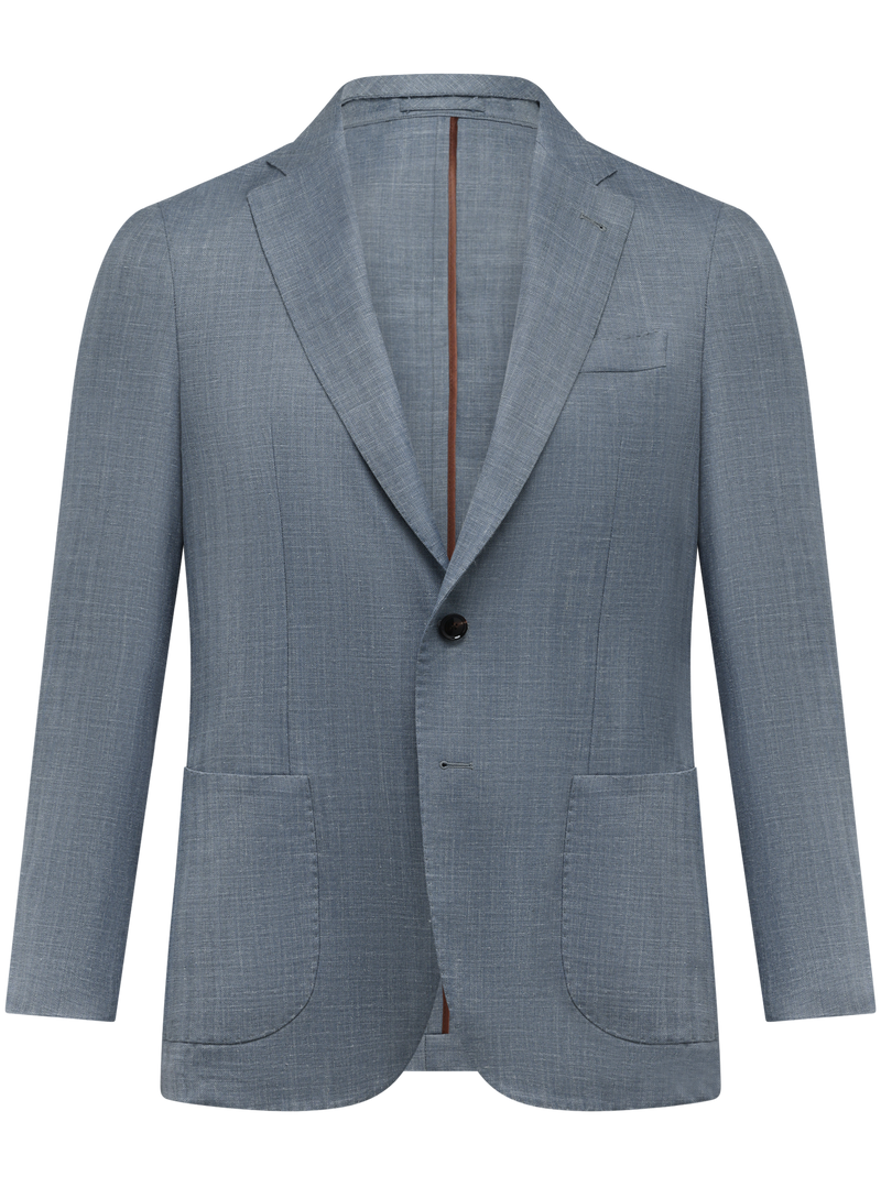 Jacket made of virgin wool, silk and linen