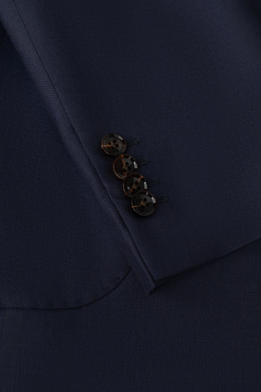 Blazer in virgin wool, silk and linen