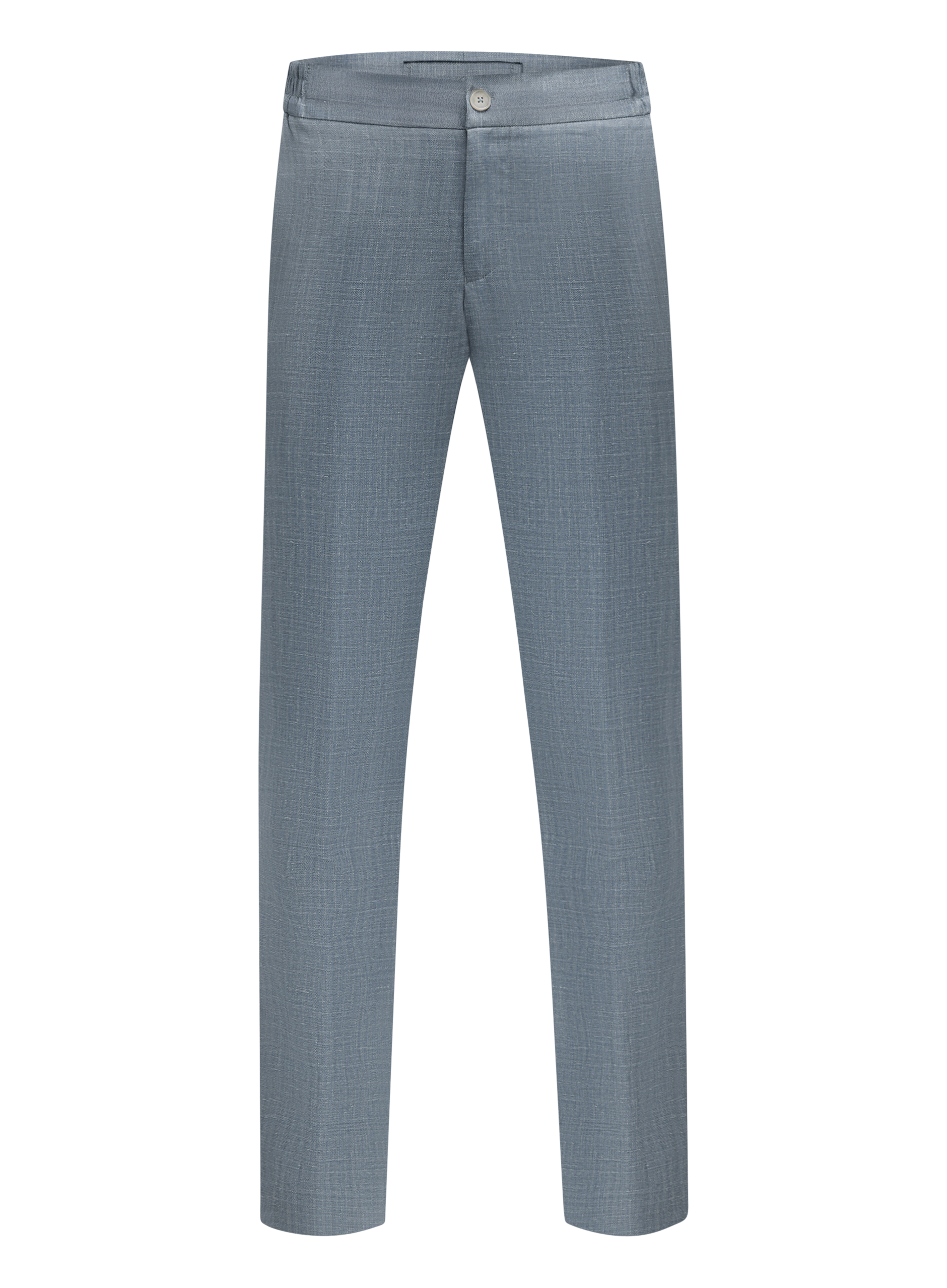 Pantalon van scheerwol, zijde en linnen | L.Blauw