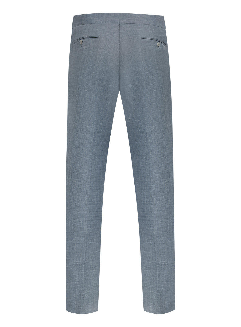 Pantalon van scheerwol, zijde en linnen | L.Blauw