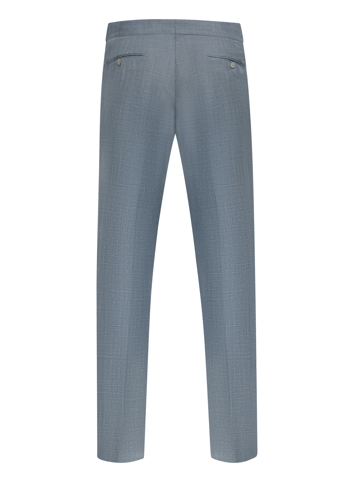 Pantalon van scheerwol, zijde en linnen | L.Blauw